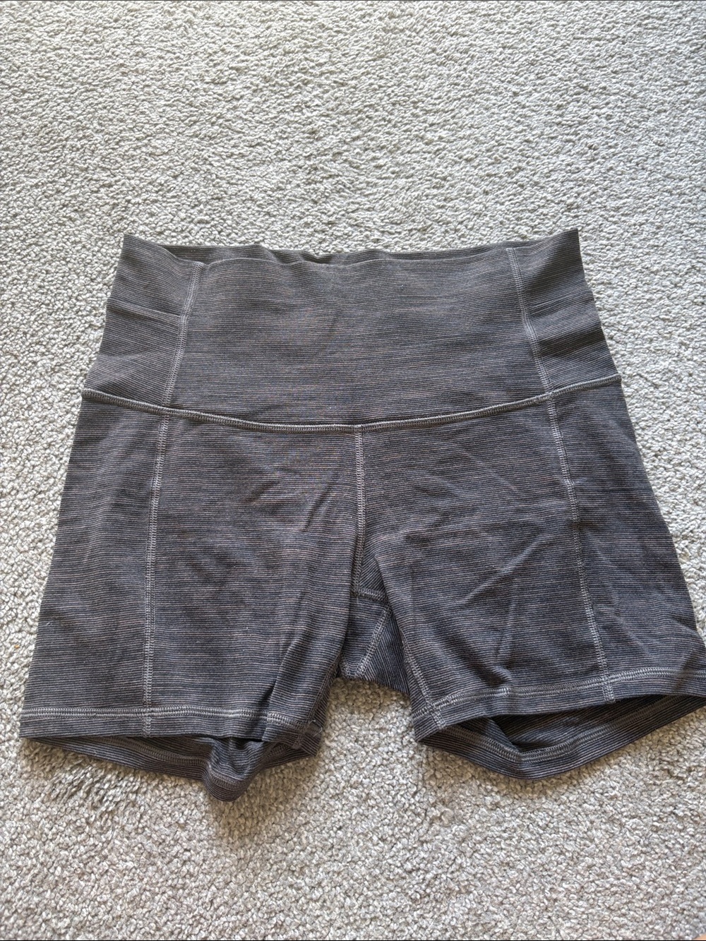 Lululemon striped biker shorts